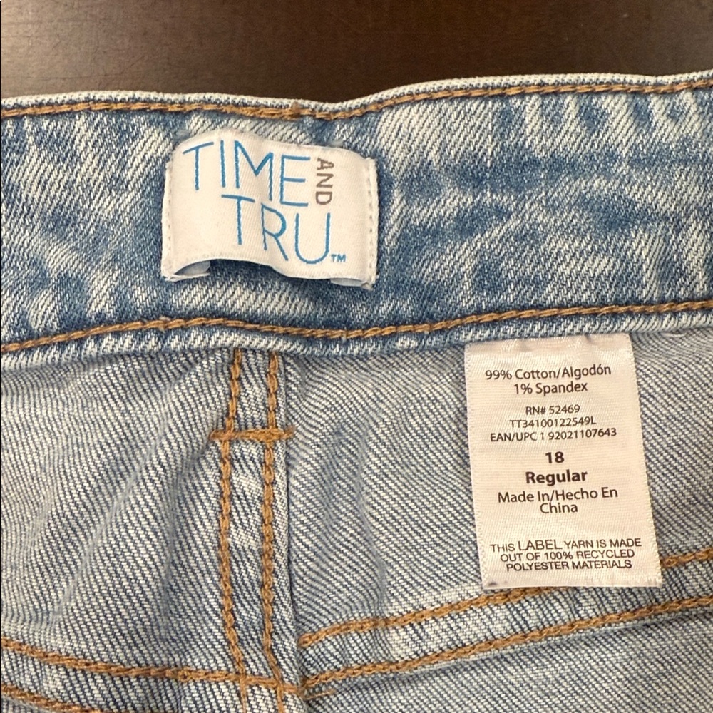 Time and Tru Sky Blue Denim Pants - Picture 2 of 4